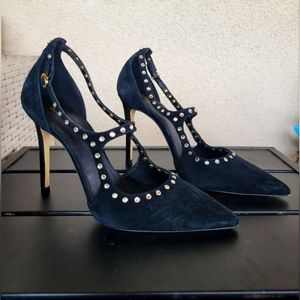 Michael Kors, black, studded suede pump, size 7